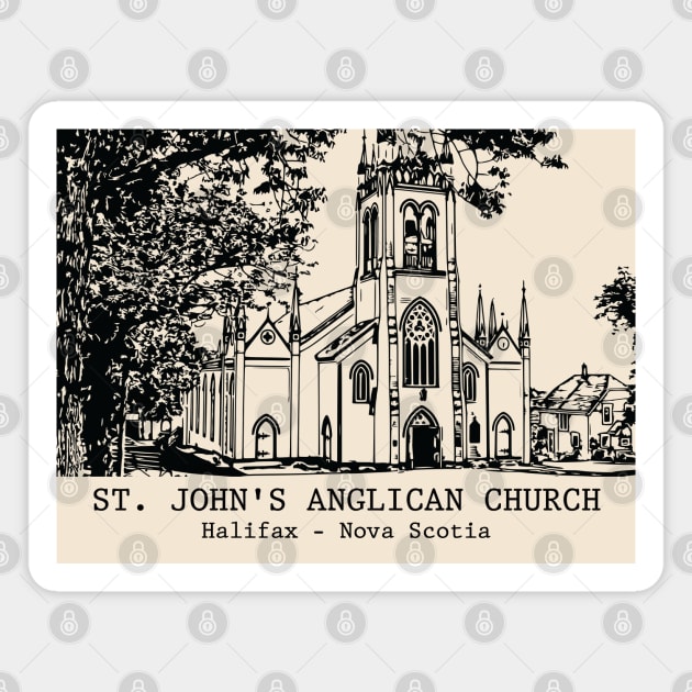 St. John's Anglican Church - Lunenburg NS Magnet by Lakeric
